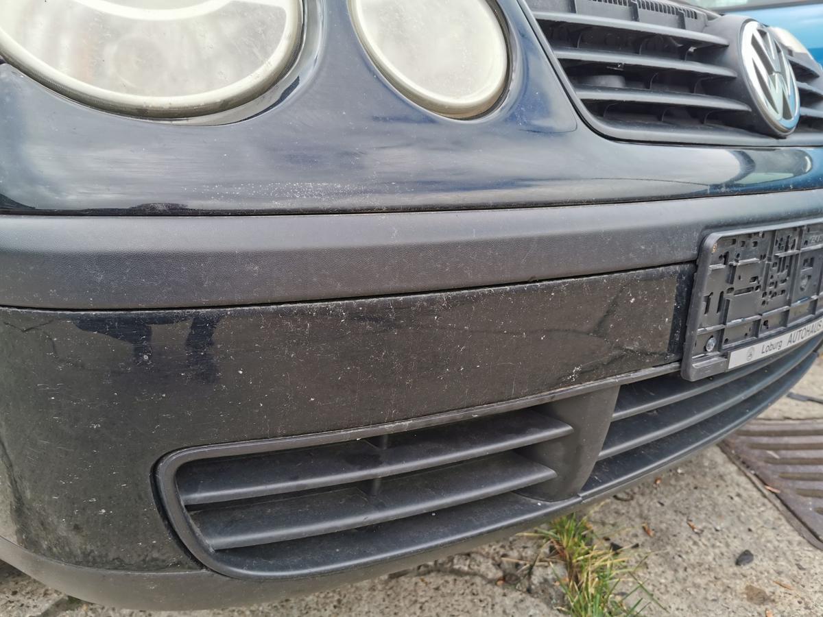 VW Polo 9N1 Stossfänger Stossstange Bumper vorn L041 Brillantschwarz bis Bj 2005