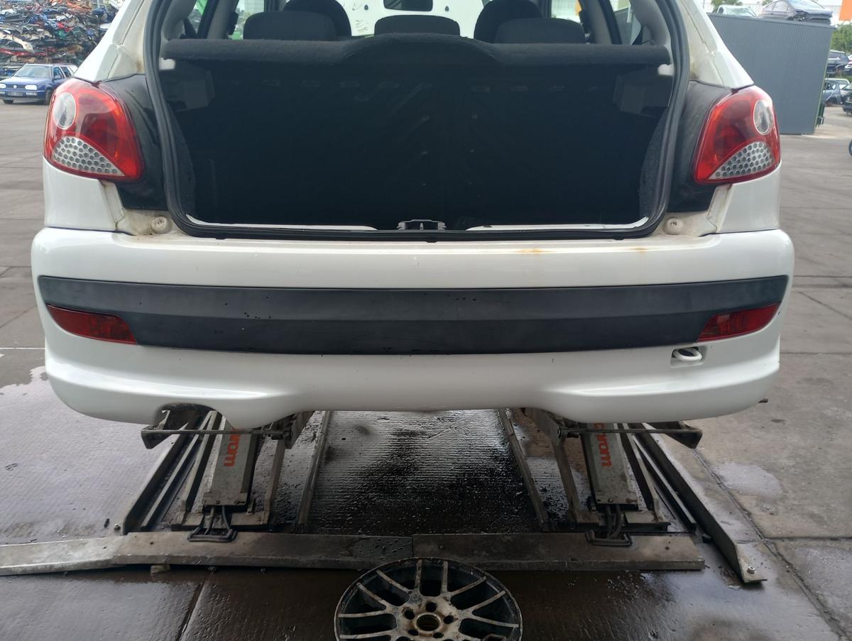 Peugeot 206+ orig Stoßstange Stossfänger hinten EWP Schneeweiß Bj 2010