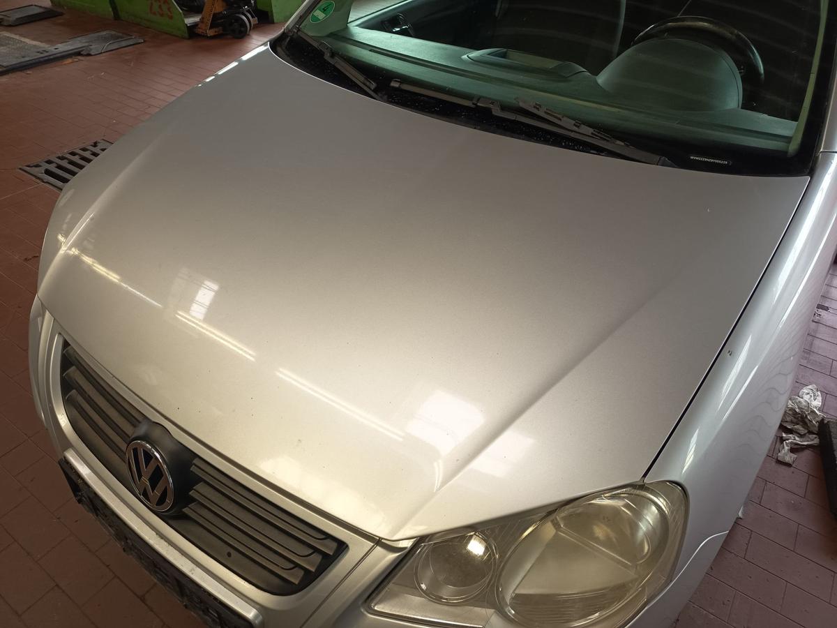 VW Polo 9N3 original Motorhaube LA7W Reflexsilber Baujahr 2009