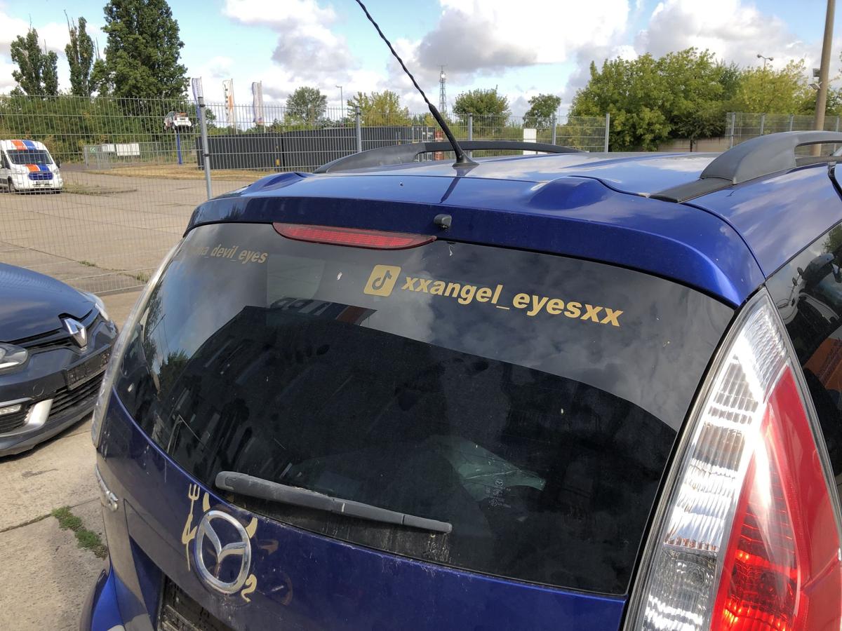 Mazda 5 CR ab 2008 Heckklappe mit Heckscheibe Rohbau 34J Aurora Blue