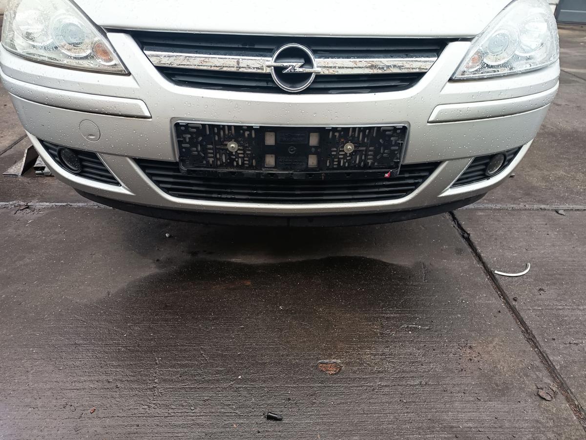 Opel Corsa C Bj 2005 original Stoßfänger vorn mit NSW Z157 Starsilber Facelift