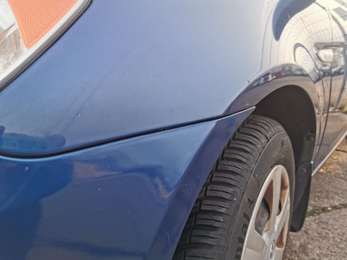 Hyundai Accent III MC Kotfl&uuml;gel Fender Seitenwand vorn links 3E Blue Onyx BILDER