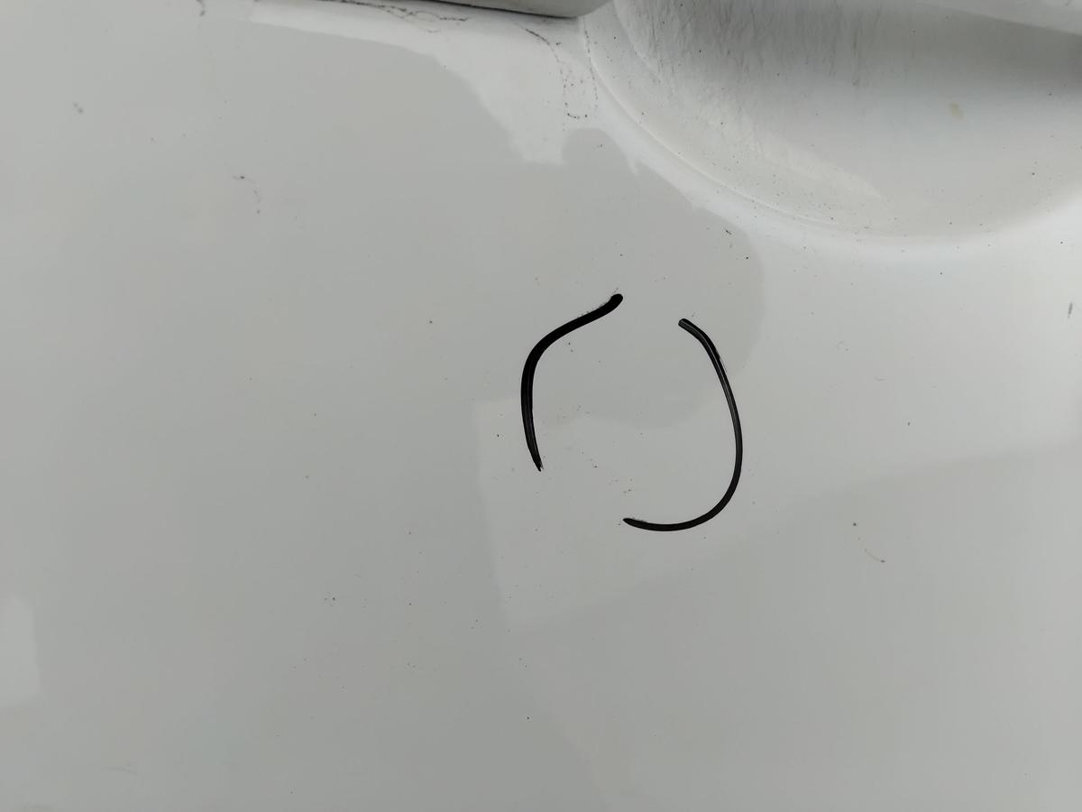 Renault Zoe T&uuml;r vorn rechts Beifahrert&uuml;r weiss DV369 Blanc Glacier BJ2016