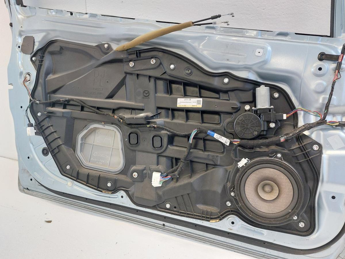 Tür vorn links vom 3 türer Fahrertür Autotür Rohbau hellblau Mazda 2 DE