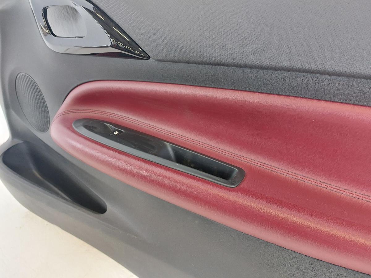 Citroen DS3 Sport Chic T&uuml;rverkleidung vorn rechts Beifahrert&uuml;r Leder weinrot