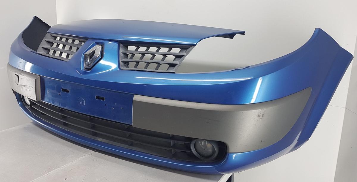 Renault Scenic II Stoßstange Stoßfänger vorn in TEI45 Blau Ottoman Bj2005