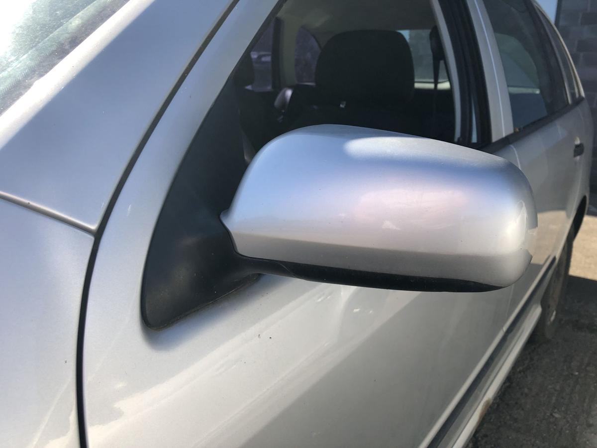 Skoda Fabia 6Y Aussenspiegel links Seitenspiegel Spiegel manuell LF7T silber