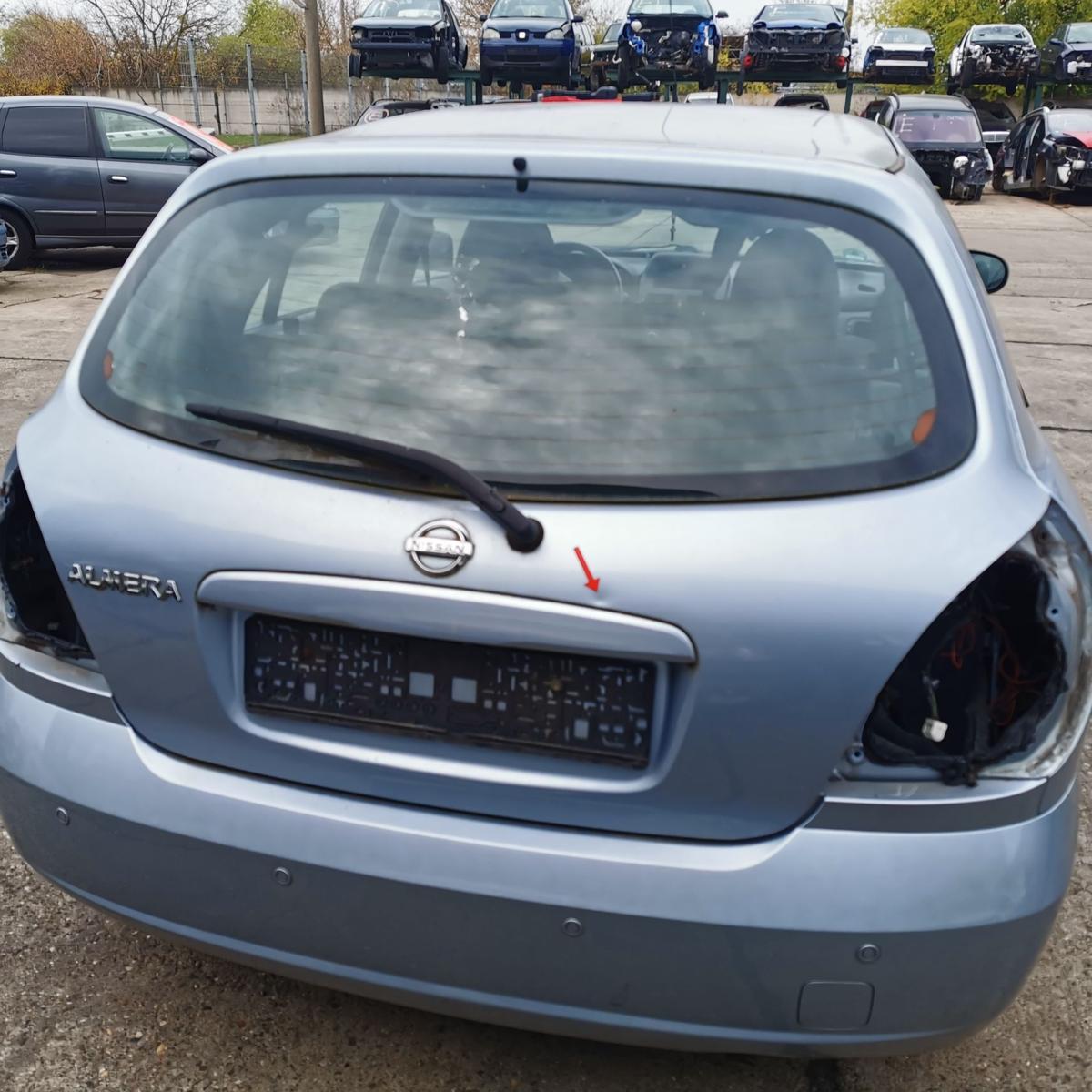 Nissan Almera N16 Heckklappe Klappe hinten Kofferklappe B22 Perlblau DELLE