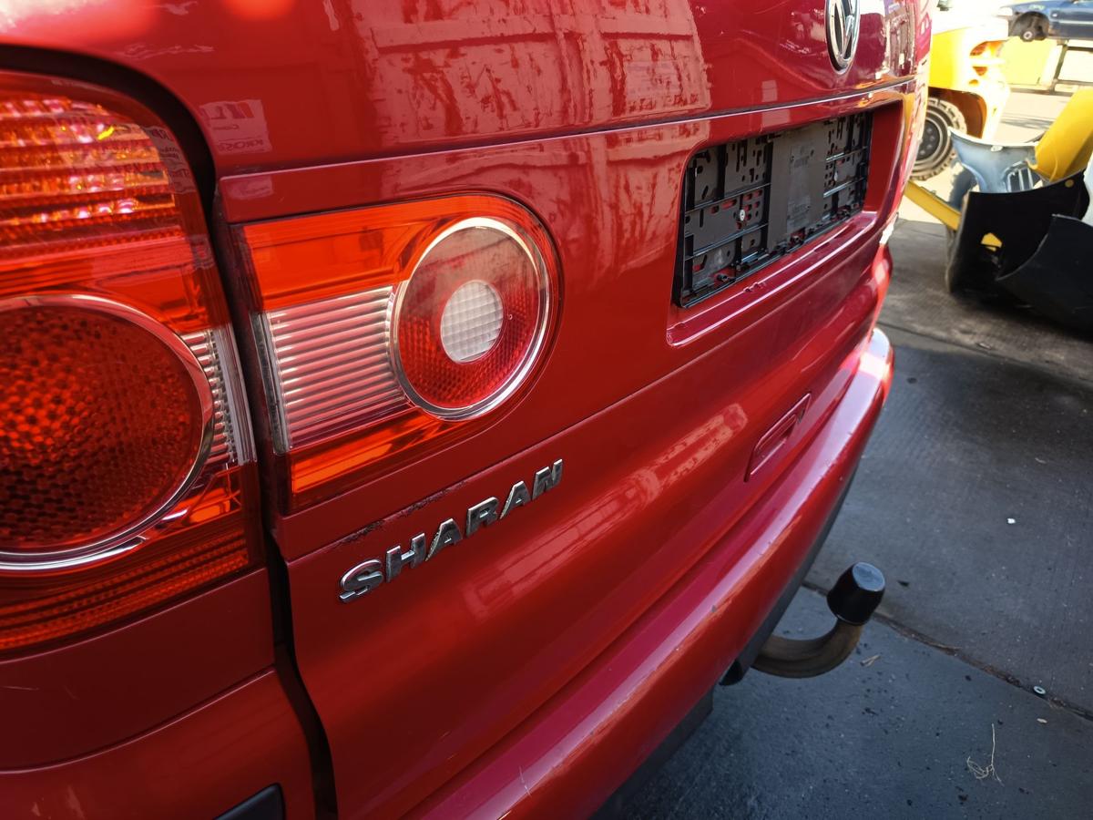 VW Sharan 7M original Heckklappe mit Scheibe K3A Paprikarot Bj 2005