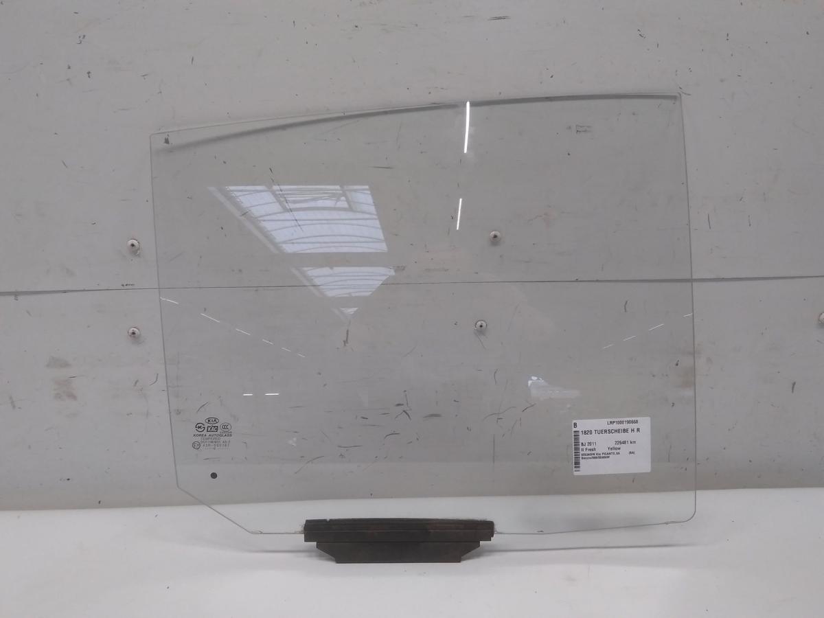 KIA Picanto BA original Scheibe T&uuml;rscheibe hinten rechts 5t&uuml;rig Facelift BJ2011