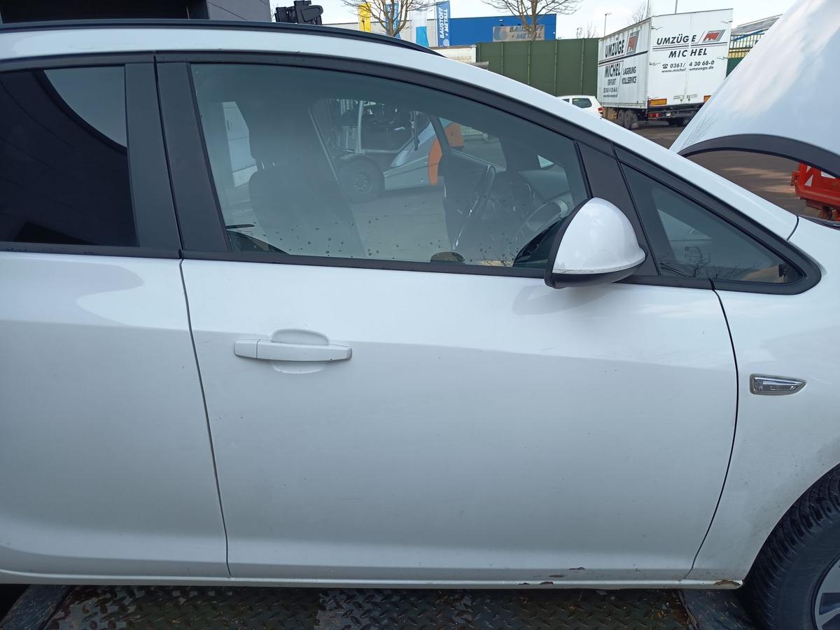Opel Astra J original T&uuml;r vorn rechts Beifahrer Rohbau Z40R Schneewei&szlig; Bj 2013