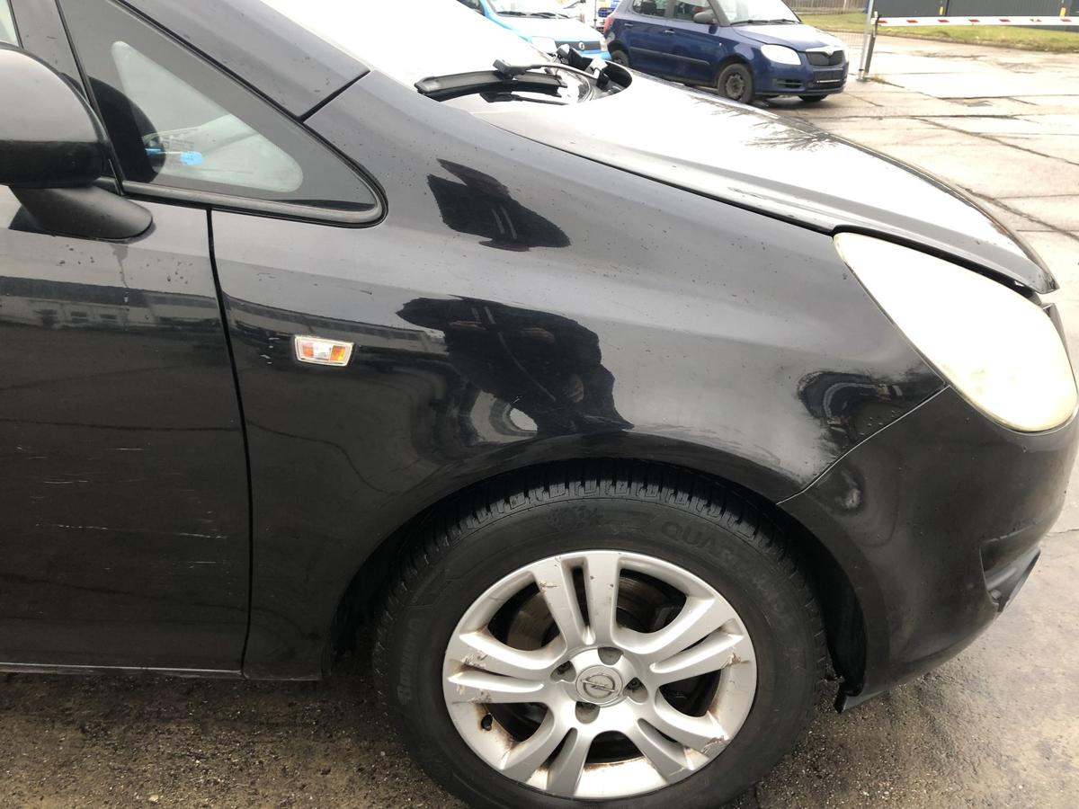 Opel Corsa D T&uuml;r vorn rechts Beifahrert&uuml;r im Rohbau 5t&uuml;rer 2HU Saphirschwarz