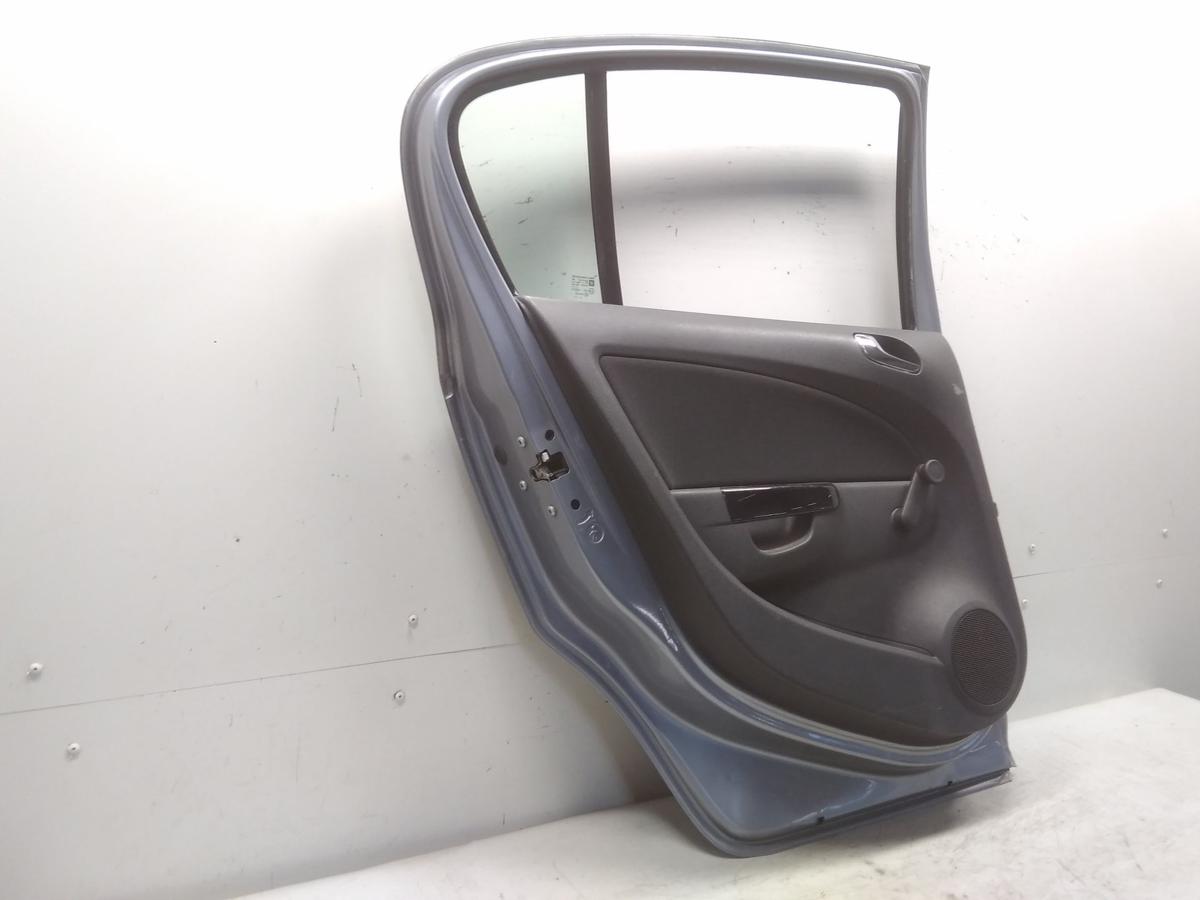 Opel Corsa D Tür hinten links graumetallic Z163 lichtsilber Bj.2010