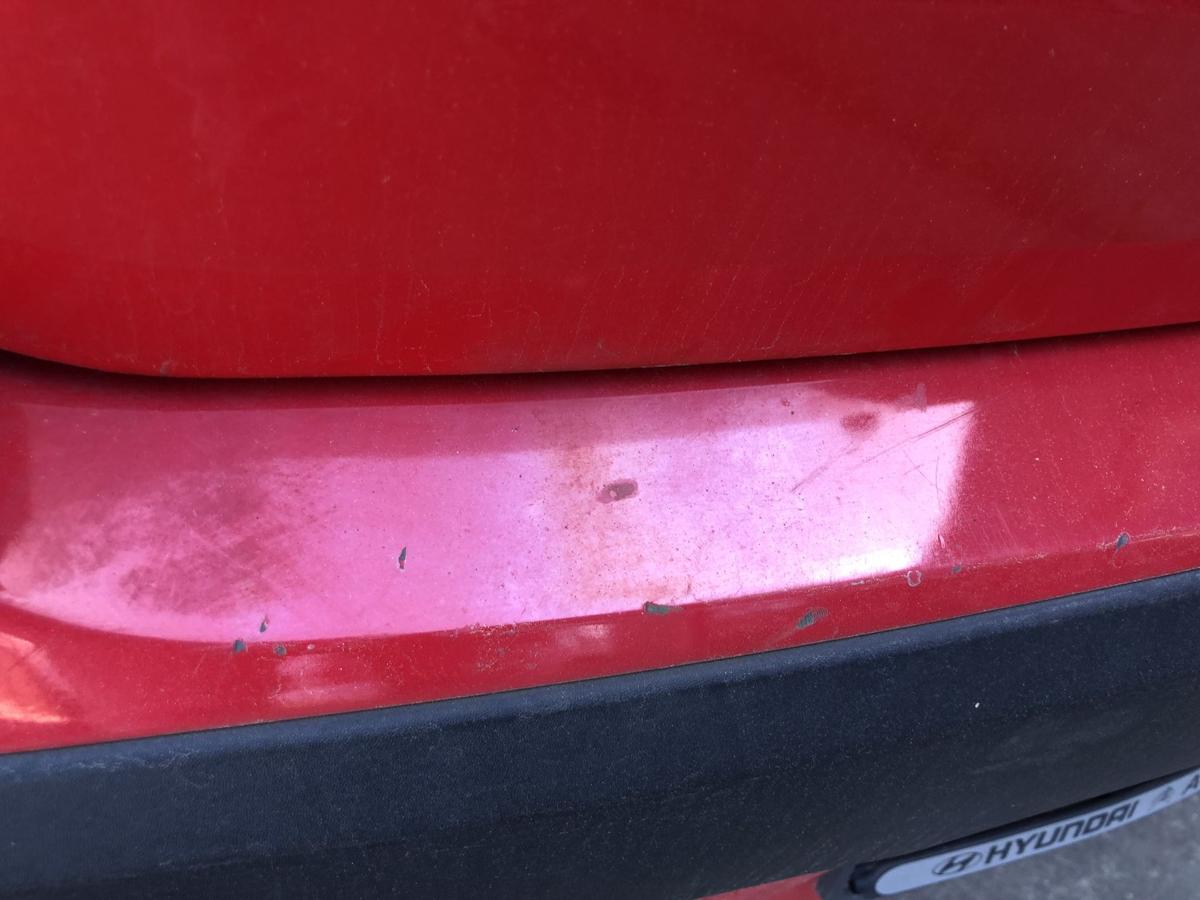 Hyundai i10 PA Sto&szlig;f&auml;nger hinten Hecksch&uuml;rze Hecksto&szlig;stange H4 Electric Red