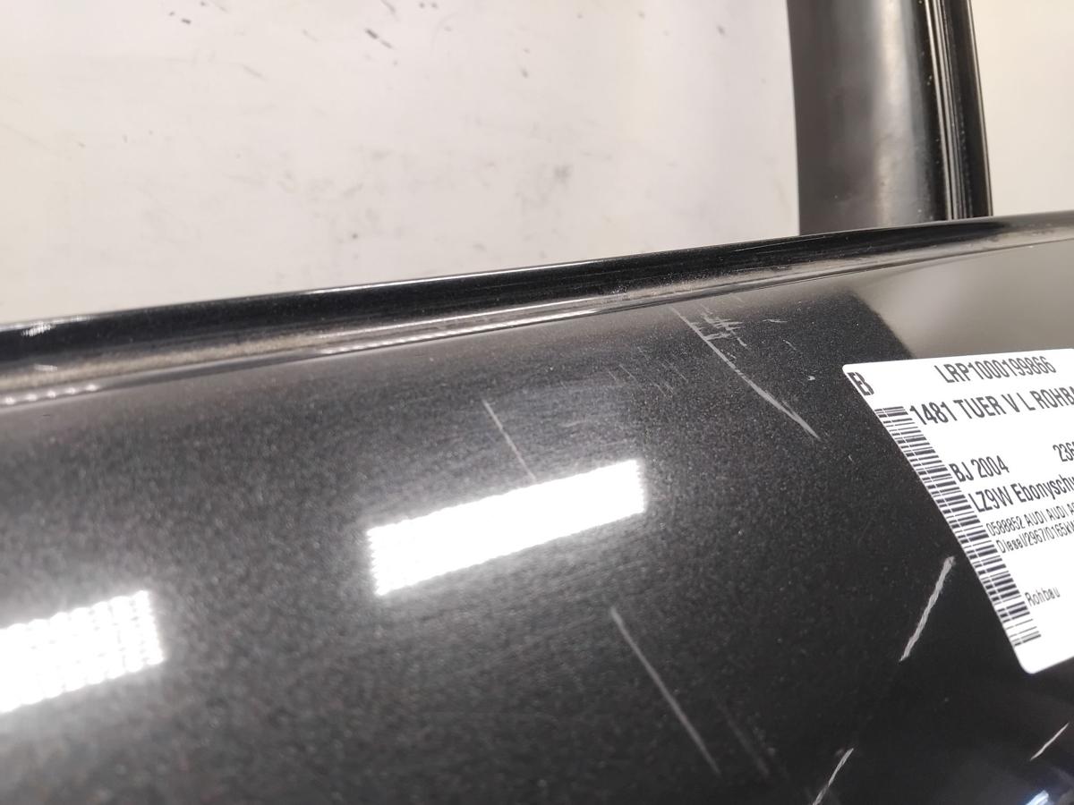 Audi A6 4F original T&uuml;r vorn links LZ9W Ebonyschwarz Metallic Rohbau BJ2004