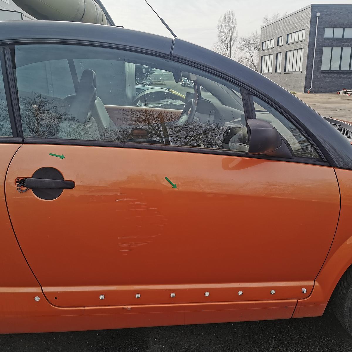 Citroen C3 Pluriel H Bj.03 Beifahrertür Tür vorn rechts *DELLEN* KHU-Orange Aerien