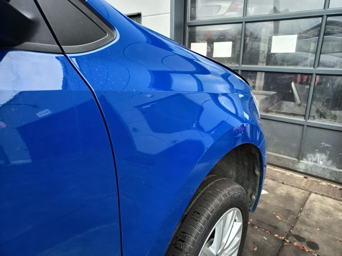 VW Polo V 6R original Kotfl&uuml;gel rechts Seitenteil D5E Meerblau Bj 2012