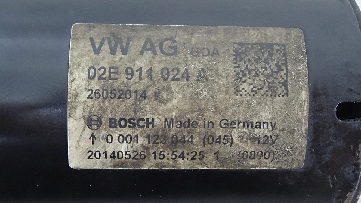 VW T5 Anlasser Starter 02E911024A 0001123044 Bj2014 2,0BiTDI 132kw CFCA