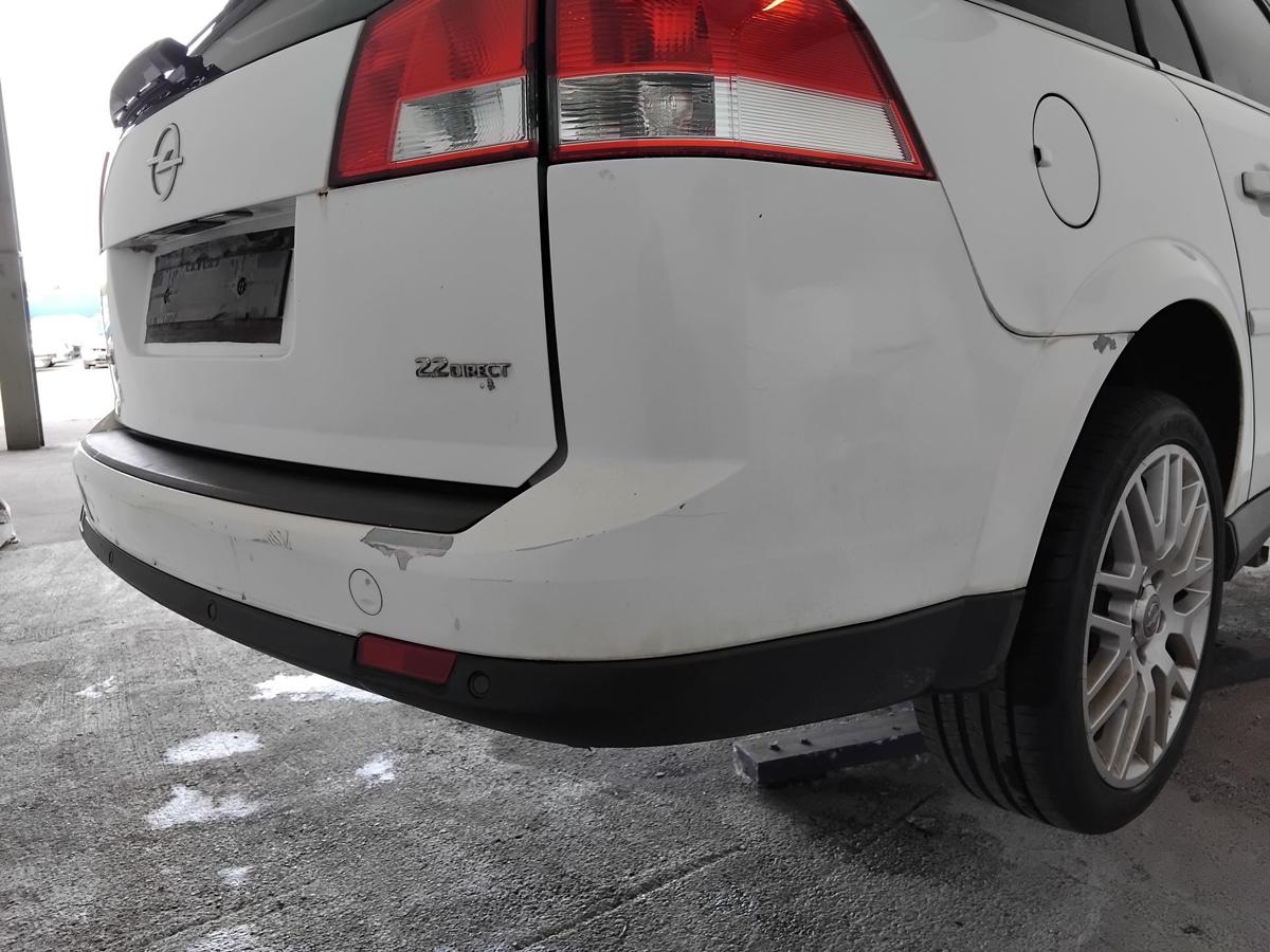 Opel Vectra C Kombi orig Sto&szlig;stange Stossf&auml;nger hinten PDC Facelift BJ2007 Z474 Casablancawei&szlig;