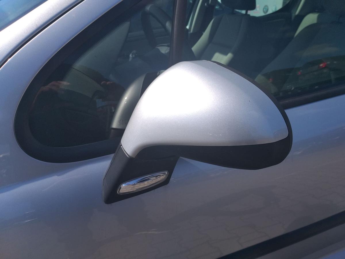 Peugeot 207 original Au&szlig;enspiegel links manuell verstellbar EZR Aluminium Grau Bj.2007