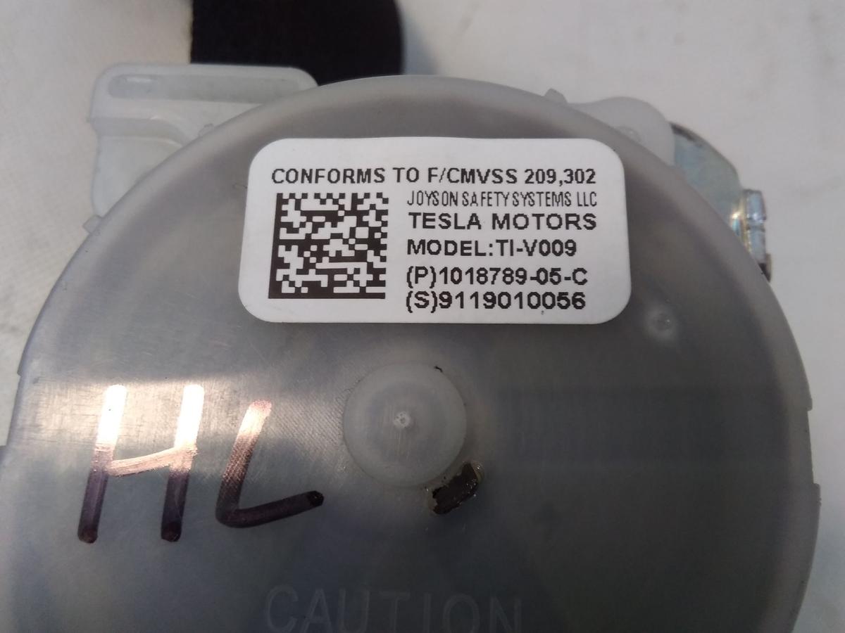 Tesla Model S Facelift original Sicherheitsgurt hinten schwarz unfallfrei Bj.2019