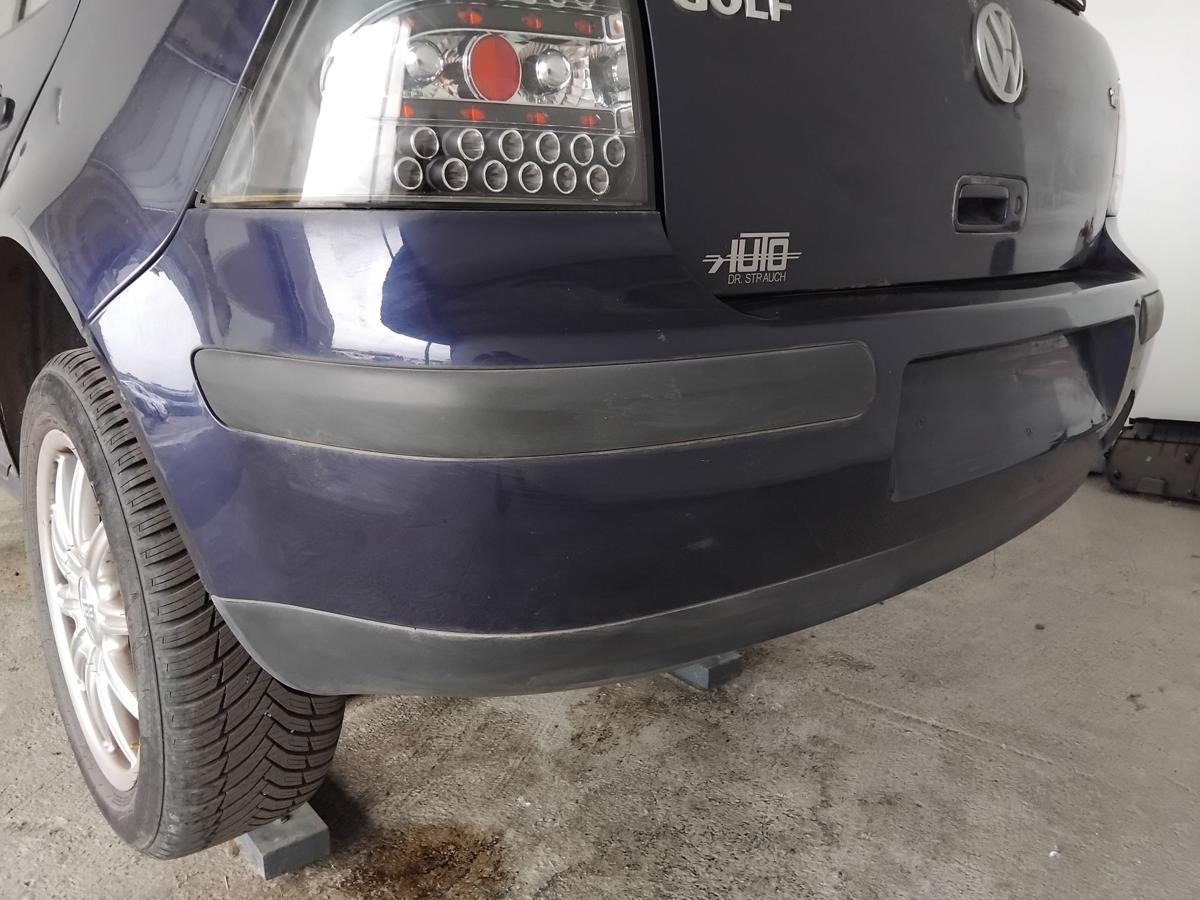 VW Golf 4 1J Flie&szlig;heck orig Sto&szlig;f&auml;nger Sto&szlig;stange hinten BJ2000 LB5N Indigoblau