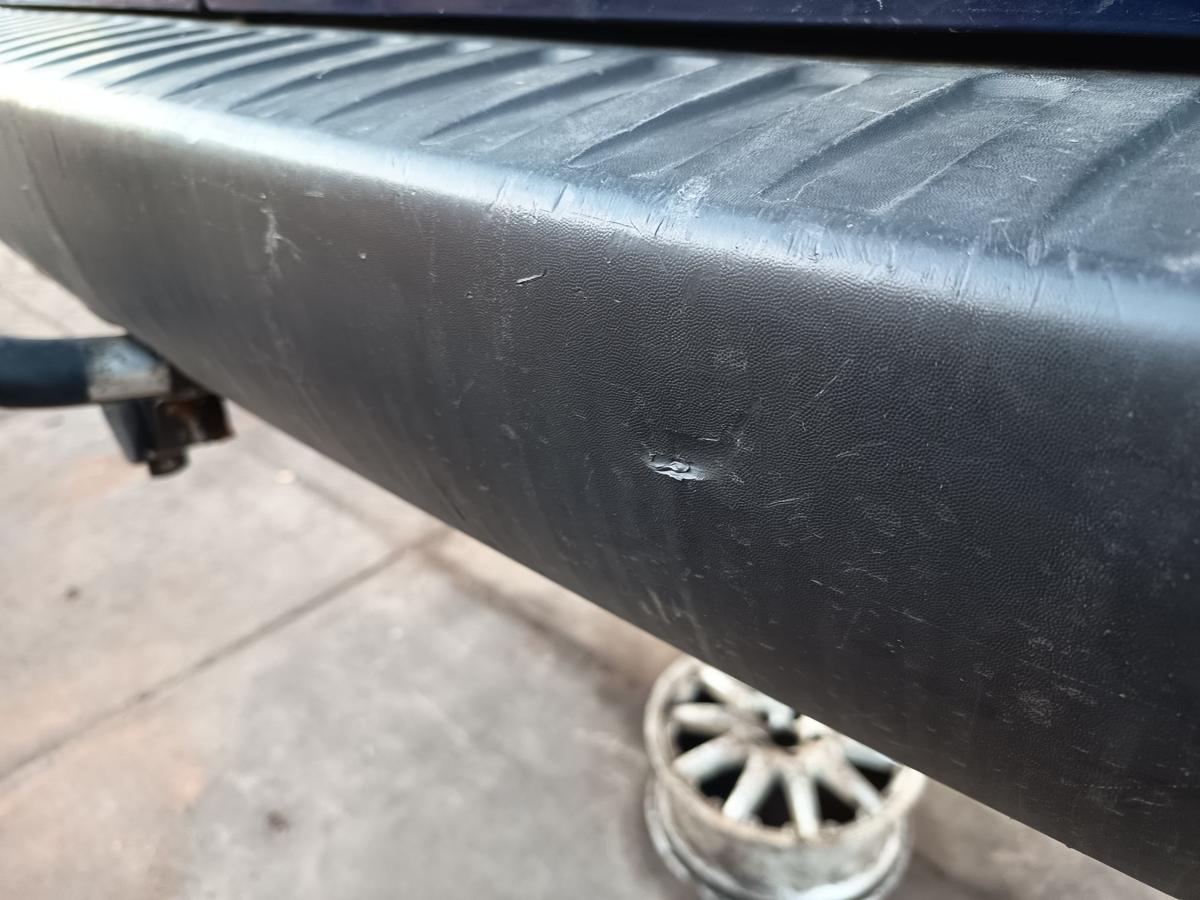 Opel Combo Kastenwagen original Sto&szlig;stange F&auml;nger hinten/Heck unlackiert Bj 2002