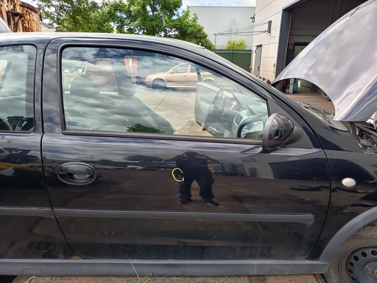 Opel Corsa C 3t&uuml;rig original T&uuml;r rechts Beifahrer Z20R Saphirschwarz Bj 2003