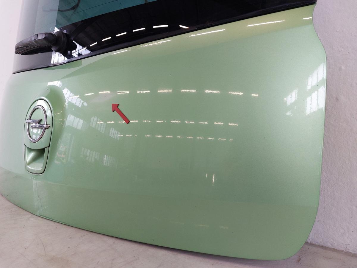 Opel Agila B Typ FXB Heckklappe Heckscheibe Kofferklappe Heckdeckel hellgr&uuml;n