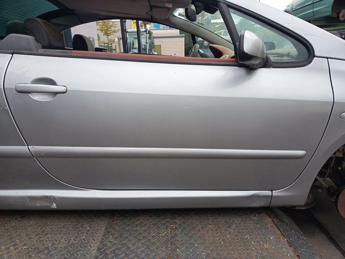 Peugeot 307CC Cabrio orig Tür rechts Beifahrertür EZR Silbergrau Bj 2003