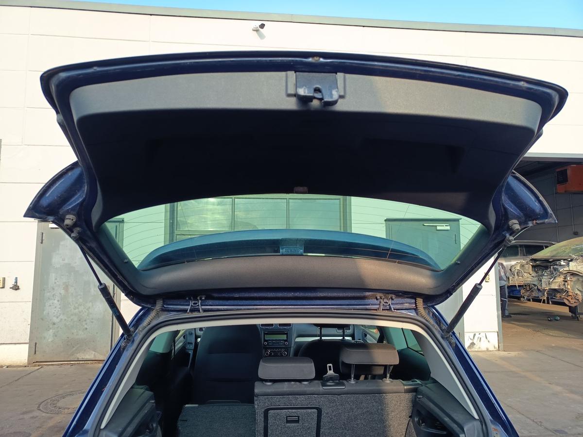 VW Golf VI 5K1 Heckklappe mit Scheibe und Spoiler D5Q Shadow Blue Bj 2011