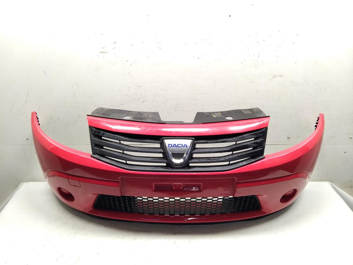 Dacia Sandero 1 original Stossf&auml;nger Sto&szlig;stange vorn rot BJ2009