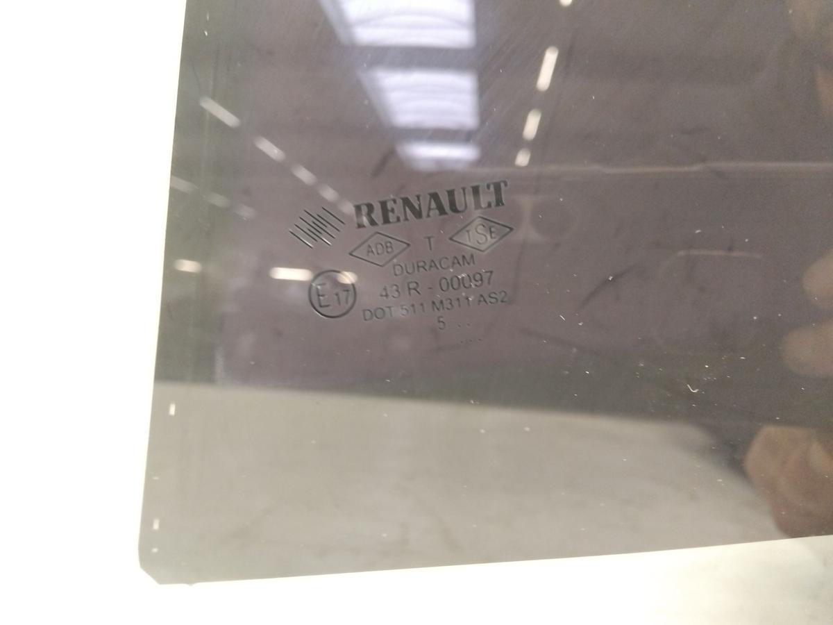 Renault Clio 4 original T&uuml;rscheibe hinten links gr&uuml;ncolor abgedunkelt BJ2016