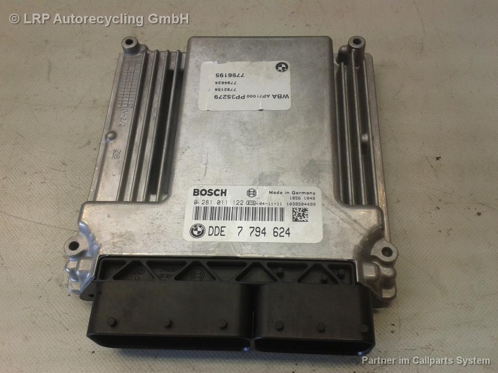 BMW 3er E46 BJ2004 Steuergerät Motor 7794624 Bosch 0281011122 2.0TD M47 204D4