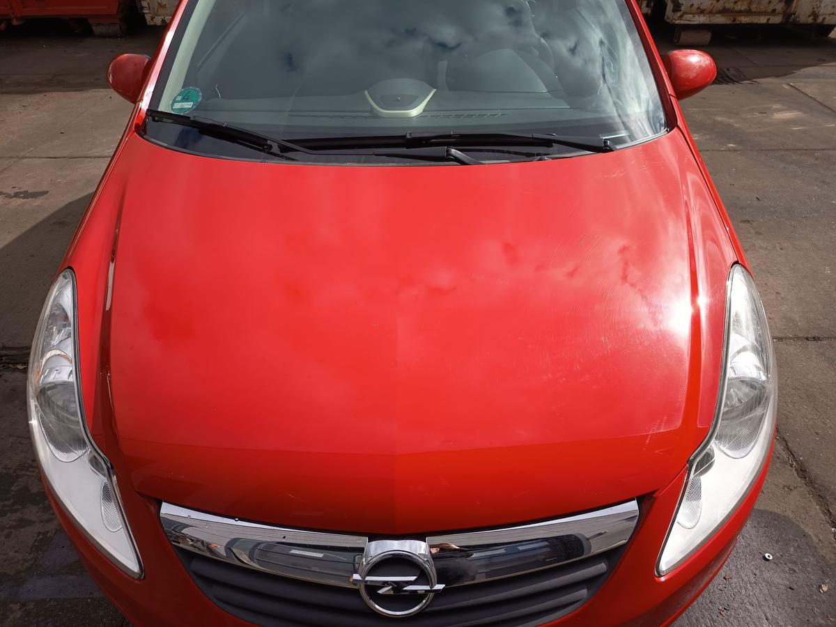 Opel Corsa D original Motorhaube Deckel vorne Z547 Magmarot Baujahr 2009