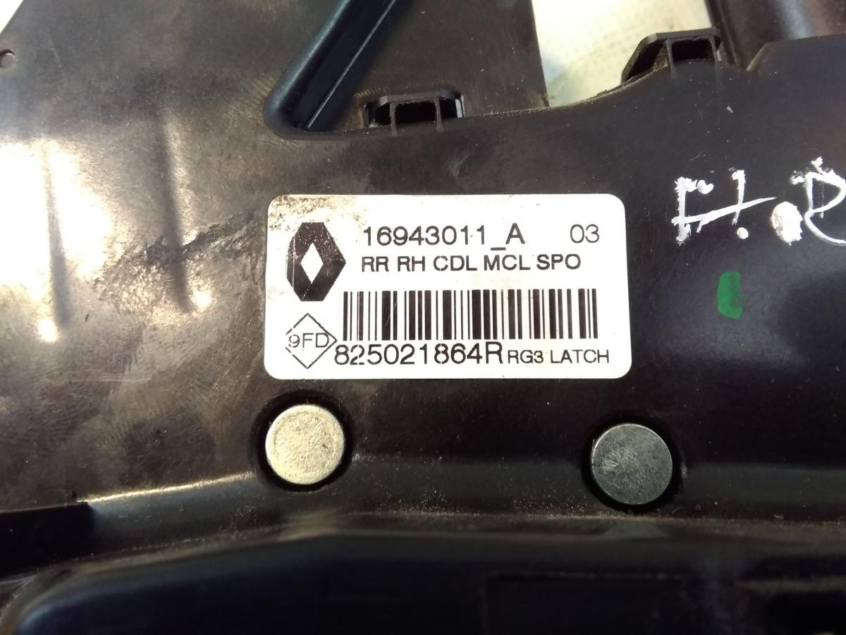 Renault Scenic 4 original Türschloß hinten rechts mit ZV Bj.2017