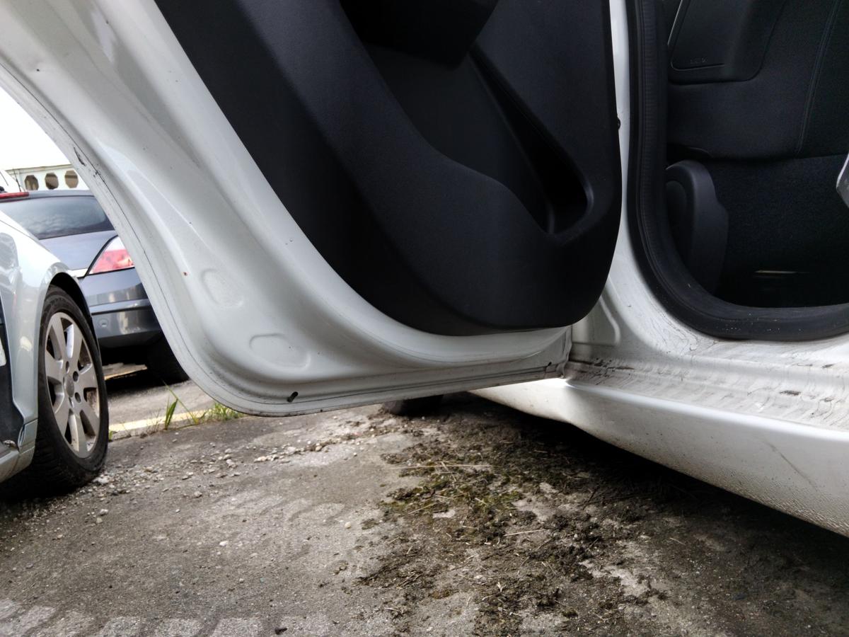 Citroen C1 II Tür hinten links weiss KWD Lipizzan White 5-türig BJ2014
