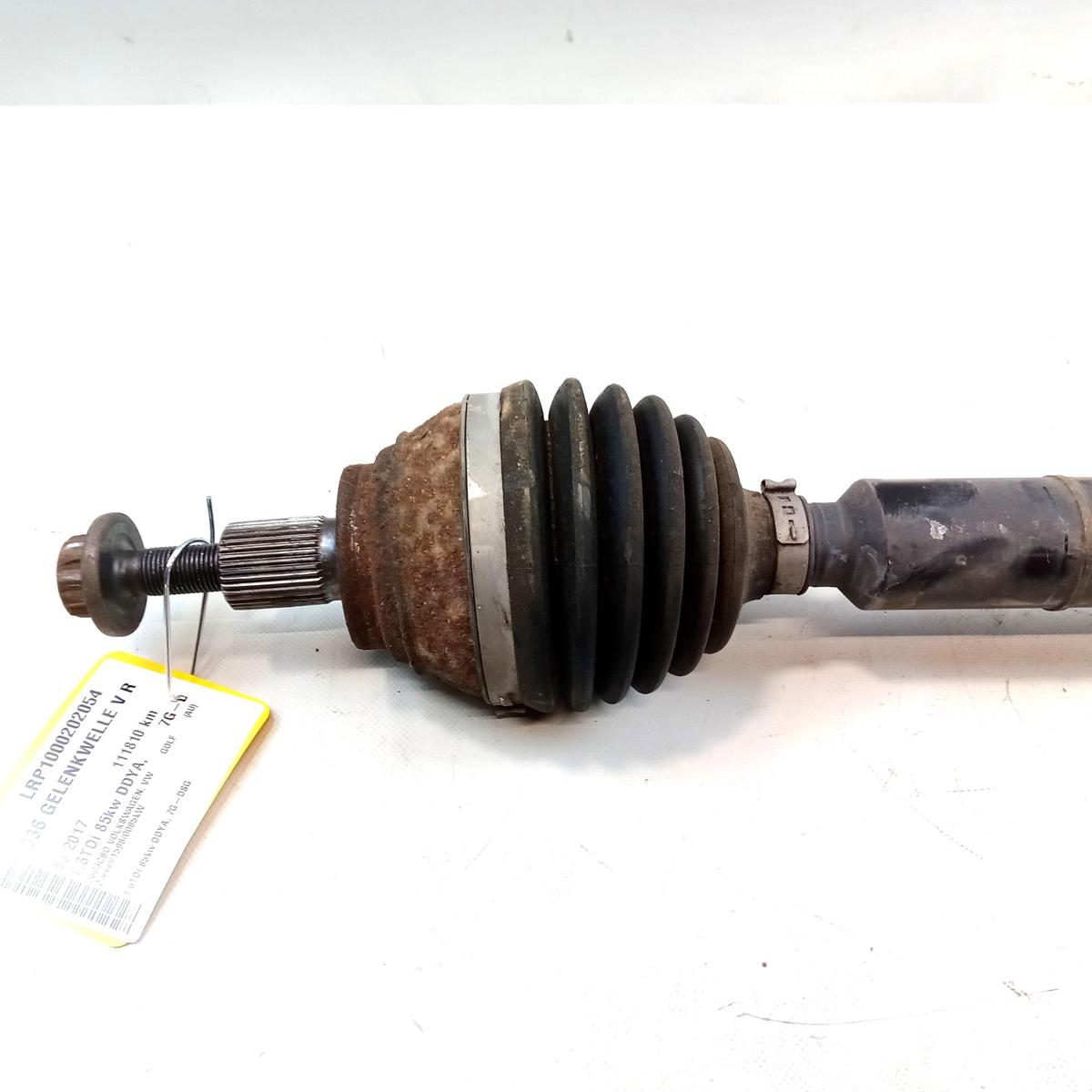 VW Golf 7 orig Gelenkwelle Antriebswelle vorn rechts 1.6TDi 1K0407272SP BJ2017
