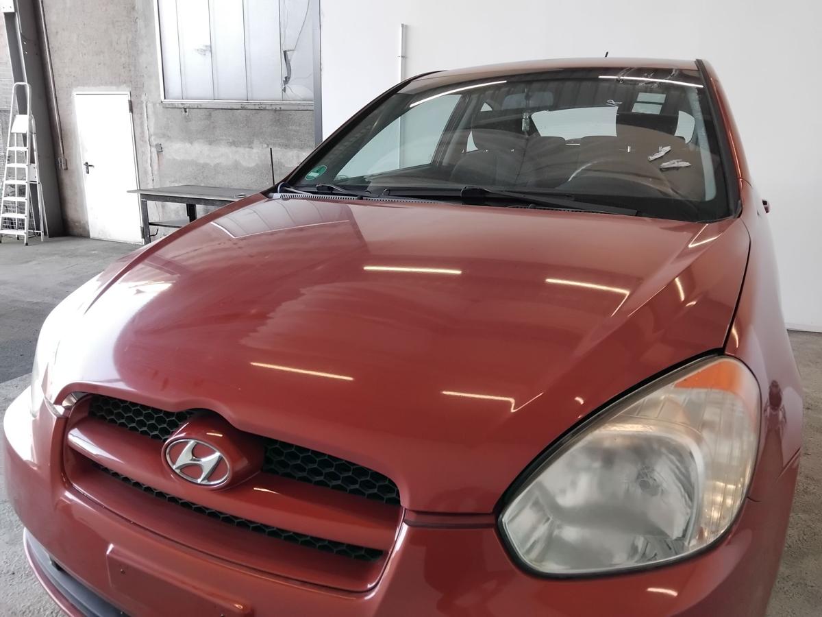 Hyundai Accent 3 MC original Motorhaube Deckel vorn N8 Tango Red BJ2007 3-t&uuml;rig