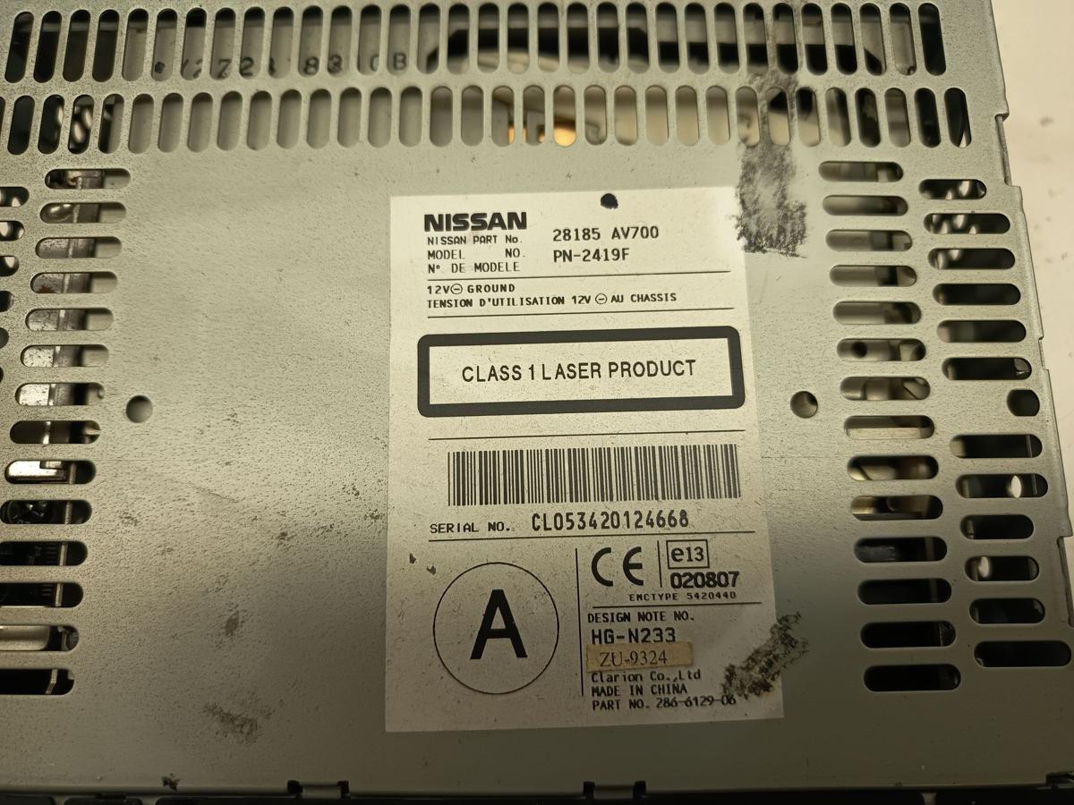 Nissan Primera P12 original CD Wechsler Radio 28185AV700 Baujahr 2003
