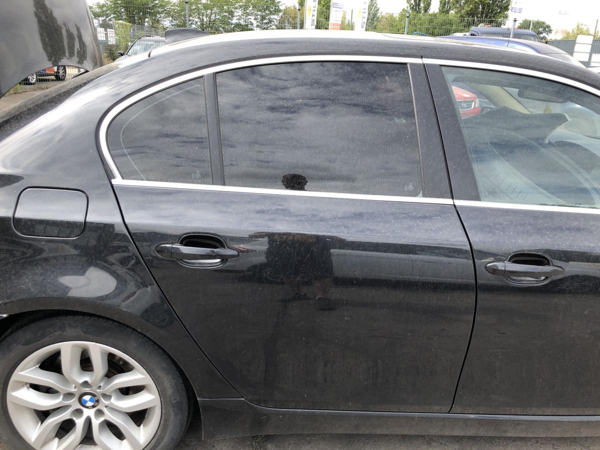 BMW 5er E60 LCI T&uuml;r hinten rechts Fondt&uuml;r im Rohbau 475 Blacksaphire Metallic