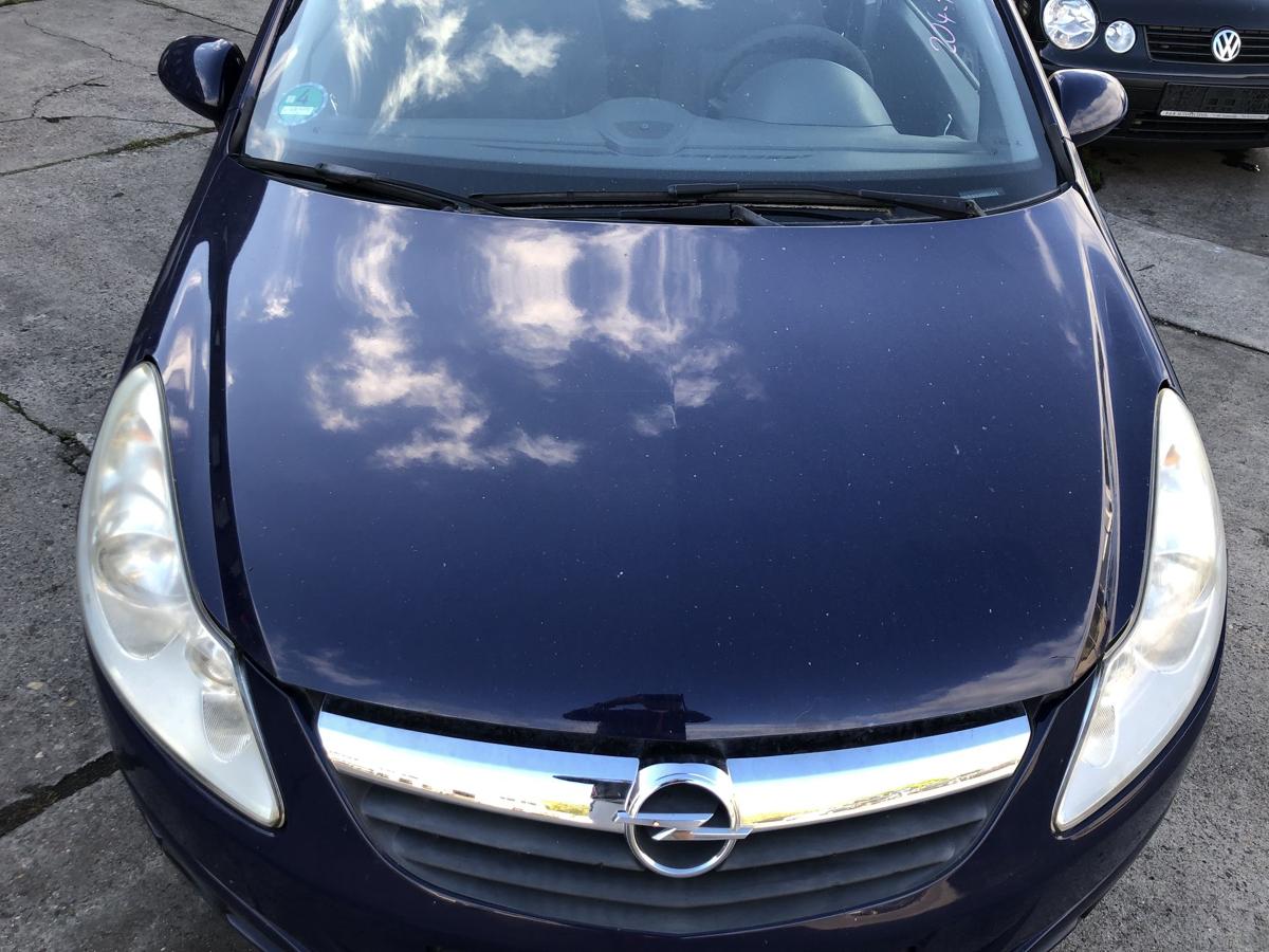 Opel Corsa D Motorhaube Haube Klappe Deckel vorn bis 2010 starker Rost Z20Z blau