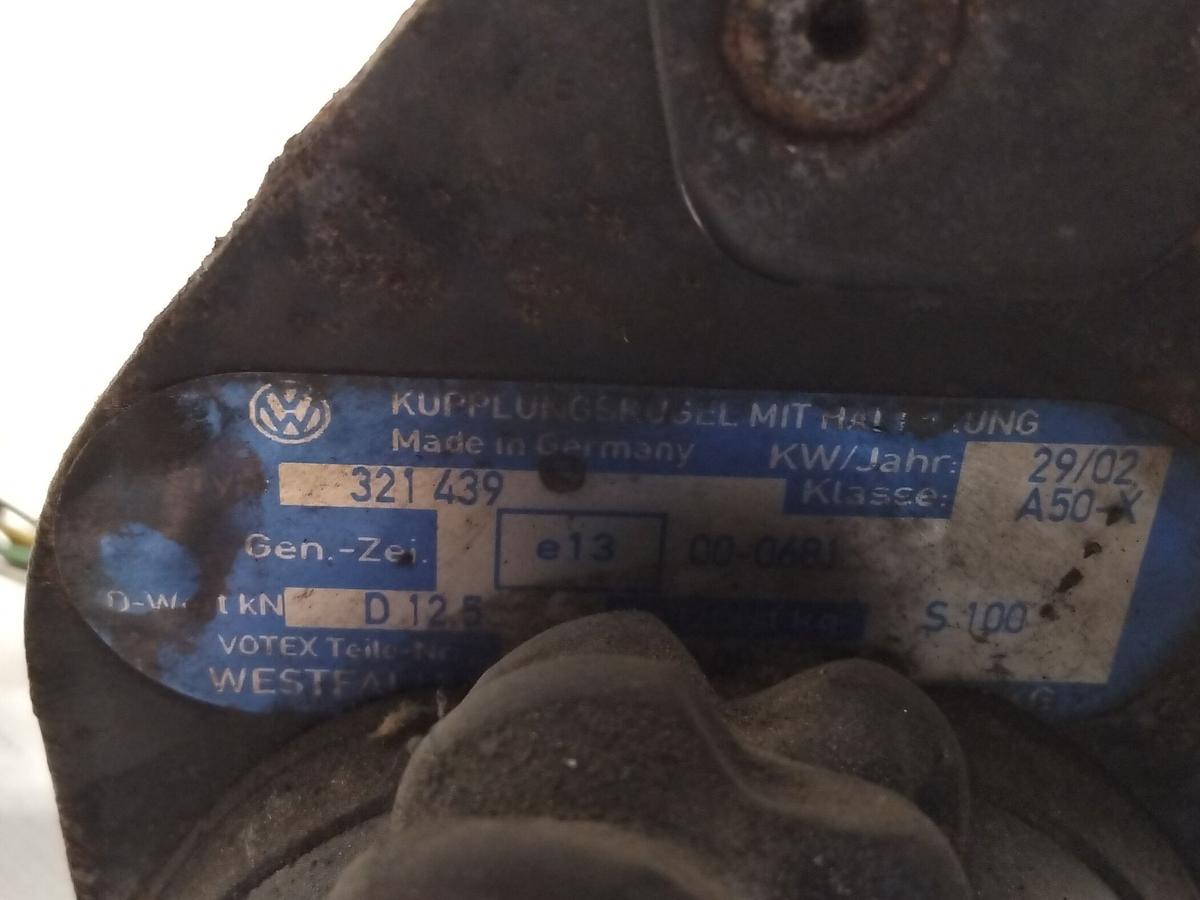 VW Sharan 7M Facelift Anh&auml;ngerkupplung mit abnehmbaren Kugelkopf Bj.2001