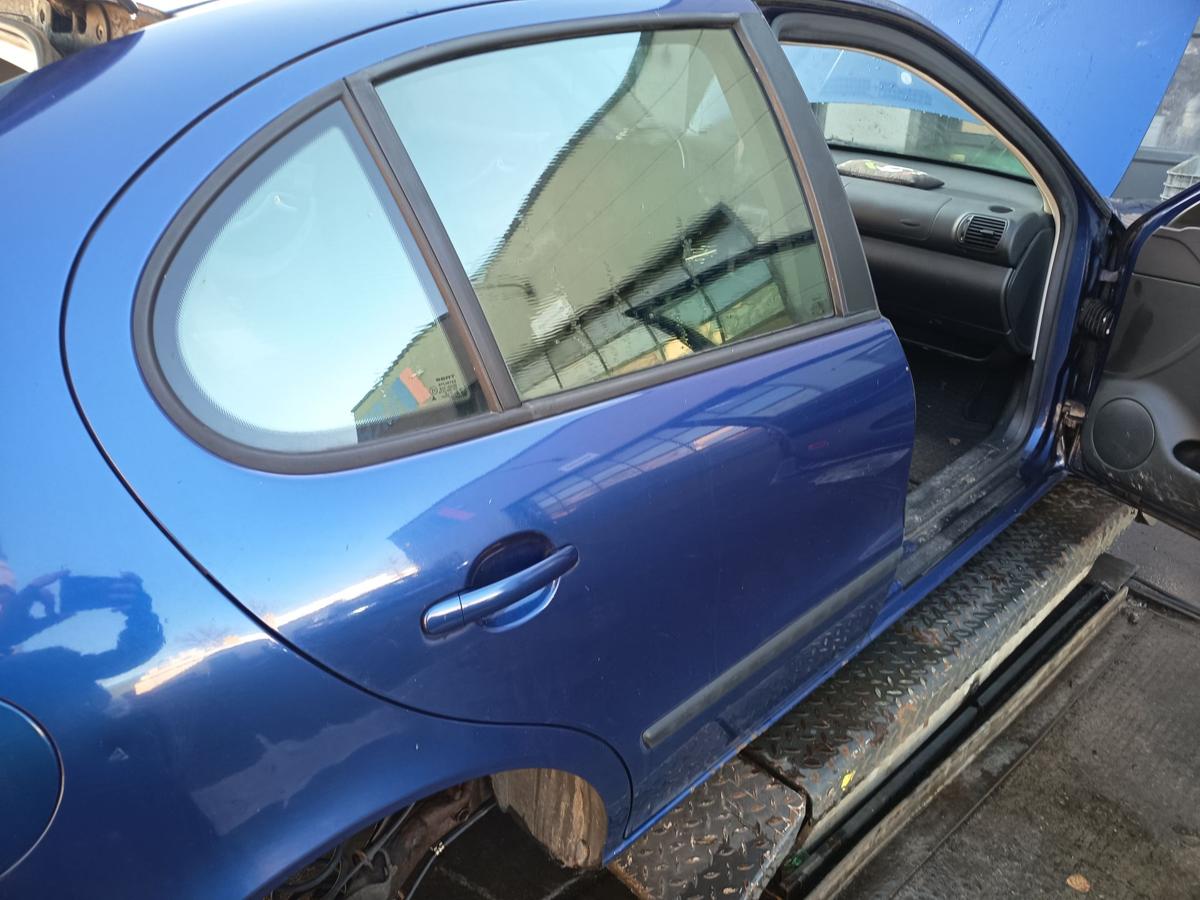 Seat Leon 1M original T&uuml;r hinten rechts Fond S5S Almeriablau Bj 2005