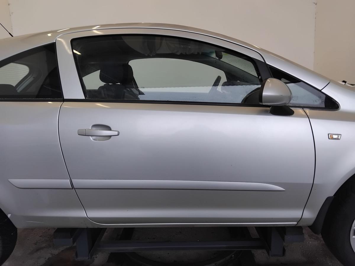 Opel Corsa D T&uuml;r vorn rechts Beifahrert&uuml;r 3-t&uuml;rig 2AU Starsilber III BJ2007