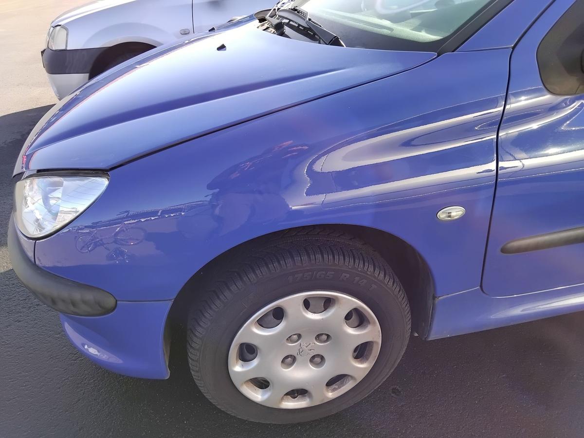 Peugeot 206 original Kotfl&uuml;gel vorn links EGJ Blau Santorin BJ2005