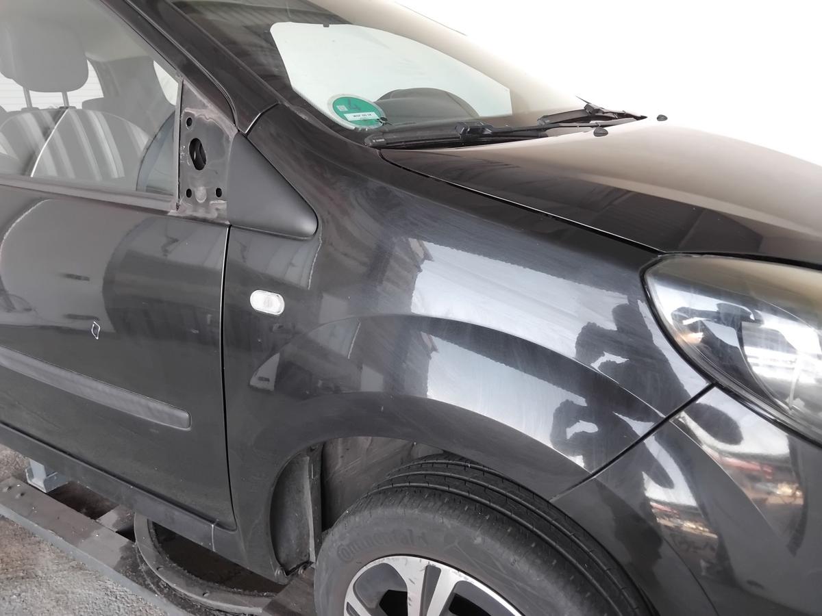 Renault Twingo 2 Facelift original Kotfl&uuml;gel vorn rechts schwarz NV676 BJ2014