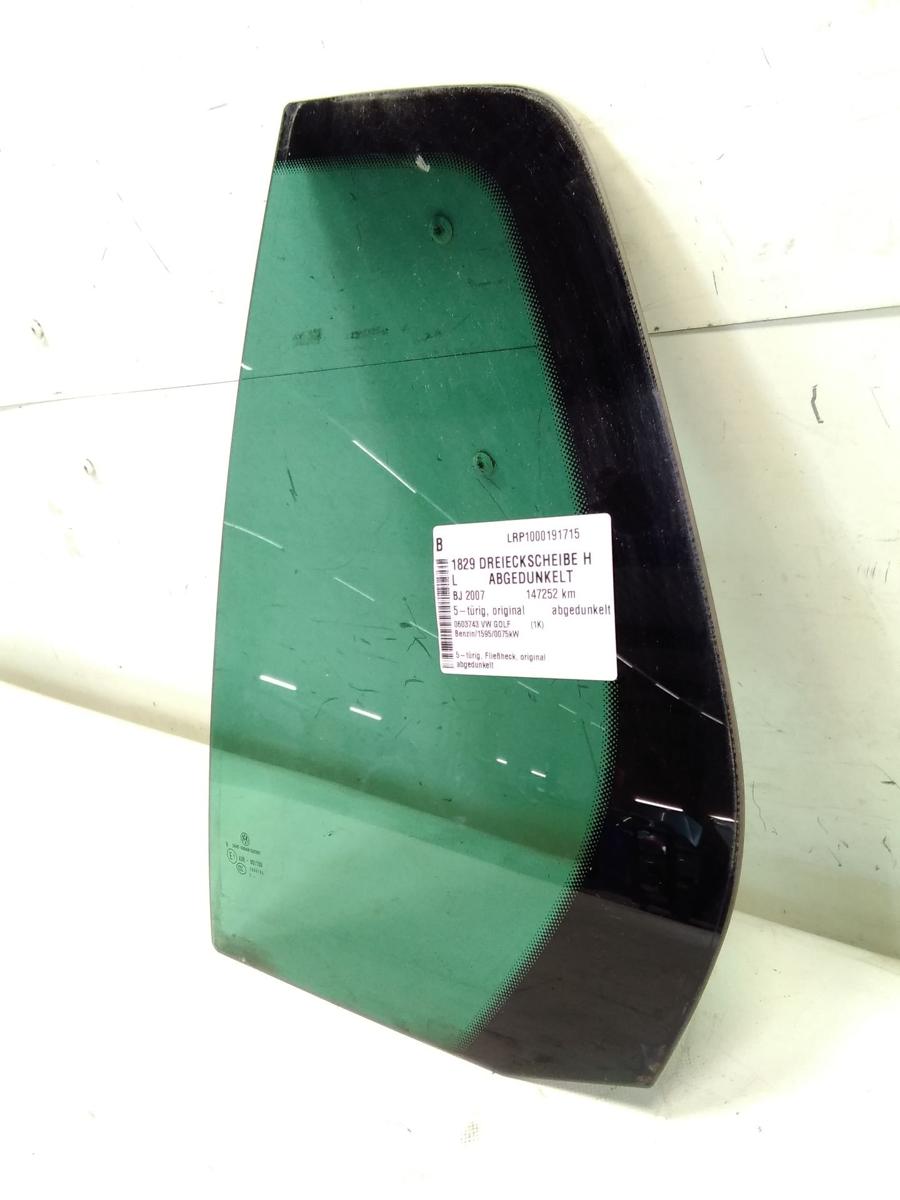 VW Golf 5 1K Dreieckscheibe hinten links original abgedunkelt Fließheck BJ2007