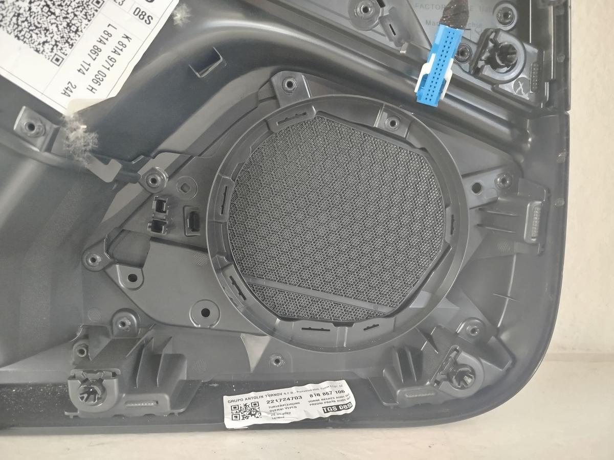 Audi Q2 Typ AG Türverkleidung vorn rechts Innenverkleidung Tür Türpappe OEM