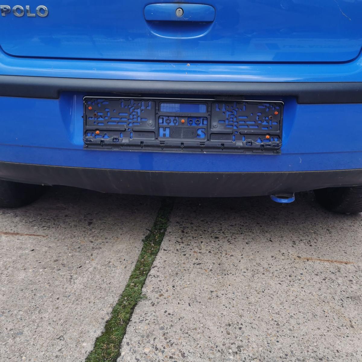 VW Polo 9N3 Stossstange Stossfänger Bumper hinten LA5F Summerblue 3 Türer